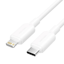 Kabelis - Vention USB-C į Lightning 3A 480Mbps 1m Balta Kabelis - Vention USB-C į Lightning 3A 480Mbps 1m Balta