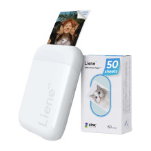 Nešiojamas foto spausdintuvas - Liene Pearl 2x3" foto spausdintuvas (Bluetooth, Zink, balta) Nešiojamas foto spausdintuvas - Liene Pearl 2x3" foto spausdintuvas (Bluetooth, Zink, balta)