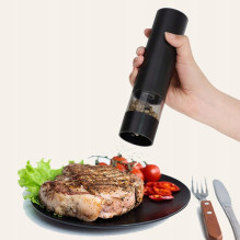 Virtuvės prietaisas - PROMIS Pipirų ir druskos malūnėlis (180 mm, reguliuojamas, juodas) Virtuvės prietaisas - PROMIS Pipirų ir druskos malūnėlis (180 mm, reguliuojamas, juodas)