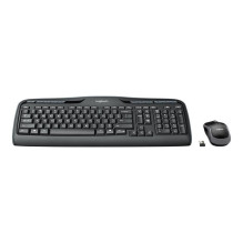 Klaviatūra ir pelė - Logitech Wireless Combo MK330 DE-Layout 920-008533, Black
