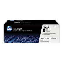 Tonerio Kasetė - HP CB436AD Dviejų Pakuočių 2000 Puslapių Juoda Tonerio Kasetė - HP CB436AD Dviejų Pakuočių 2000 Puslapių Juoda