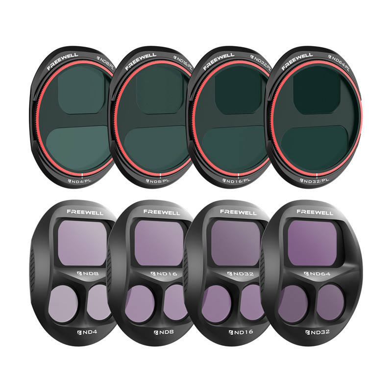 Kameros Filtras - Freewell Filtrų Rinkinys DJI Mavic 4 Pro, ND &amp; Hibridinis ND / PL, 8 vnt