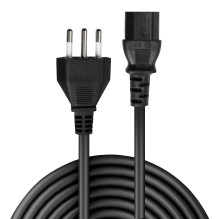Maitinimo Kabelis - 3m Italijos Mains Kištukas į IEC C13 10A / 250V PVC
