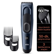 Kirpimo mašinėlė - Braun HC5350 ProPower Motor, savistringantis peilis, USB įkrovimas, mėlyna Kirpimo mašinėlė - Braun HC5350 ProPower Motor, savistringantis peilis, USB įkrovimas, mėlyna