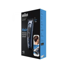 Kirpimo mašinėlė - Braun HC5350 ProPower Motor, savistringantis peilis, USB įkrovimas, mėlyna Kirpimo mašinėlė - Braun HC5350 ProPower Motor, savistringantis peilis, USB įkrovimas, mėlyna