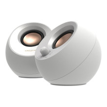 Garsiakalbis - Creative Pebble V3 2.0 10W Bluetooth 5.0 Balta Garsiakalbis - Creative Pebble V3 2.0 10W Bluetooth 5.0 Balta