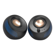 Garsiakalbis - Creative Pebble X 15W Bluetooth AUX USB-C Juodas Garsiakalbis - Creative Pebble X 15W Bluetooth AUX USB-C Juodas