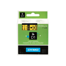 Žymėjimo juosta - Dymo D1 standartinės etiketės (53718, patvarus poliesteris, geltona / juoda)