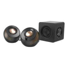 Garsiakalbis - Creative Pebble X Plus 2.1 Garsiakalbiai su Subwooferiu Juodas