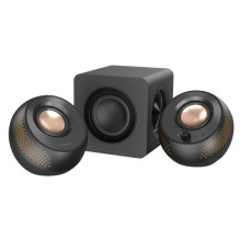 Garsiakalbis - Creative Pebble X Plus 2.1 Garsiakalbiai su Subwooferiu Juodas