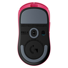 „Logitech G PRO X SUPERLIGHT 2C“ pelė – 5 mygtukai – belaidė, laidinė – 2,4 GHz, USB – rožinė