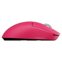 „Logitech G PRO X SUPERLIGHT 2C“ pelė – 5 mygtukai – belaidė, laidinė – 2,4 GHz, USB – rožinė
