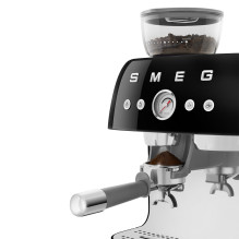 Kavos Aparatas - SMEG EGF03BLEU Rankinis Espresso su Malūnėliu, Dviejų Termoblokų, Juodas Kavos Aparatas - SMEG EGF03BLEU Rankinis Espresso su Malūnėliu, Dviejų Termoblokų, Juodas