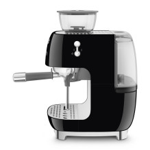 Kavos Aparatas - SMEG EGF03BLEU Rankinis Espresso su Malūnėliu, Dviejų Termoblokų, Juodas Kavos Aparatas - SMEG EGF03BLEU Rankinis Espresso su Malūnėliu, Dviejų Termoblokų, Juodas