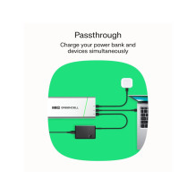 Nešiojamas akumuliatorius - Green Cell PBPLGC20P 20800mAh, 65W, USB-C, USB-A, juodas Nešiojamas akumuliatorius - Green Cell PBPLGC20P 20800mAh, 65W, USB-C, USB-A, juodas