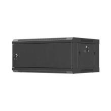Sieninis stovas - Lanberg WF01-6404-00B 4U stovo spinta (60 kg, metalas, ventiliacijos ventiliatoriai) Juoda Sieninis stovas - Lanberg WF01-6404-00B 4U stovo spinta (60 kg, metalas, ventiliacijos ventiliatoriai) Juoda