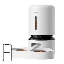 Gyvūnų maisto dozatorius - Petlibro Granary Remote Pet Food Dispenser with Camera 5L White Gyvūnų maisto dozatorius - Petlibro Granary Remote Pet Food Dispenser with Camera 5L White