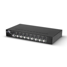 KVM jungiklis - LINDY 8 prievadų HDMI 4K60 USB 2.0 garso jungiklis juodas KVM jungiklis - LINDY 8 prievadų HDMI 4K60 USB 2.0 garso jungiklis juodas