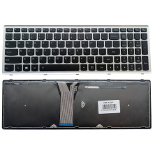 Klaviatūra - Lenovo Z510 nešiojamojo kompiuterio klaviatūra su apšvietimu, juoda