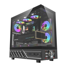 Kompiuterio korpusas - darkFlash DS950V Midi Tower ATX / ITX, 6 ventiliatoriai, IPS ekranas, juoda Kompiuterio korpusas - darkFlash DS950V Midi Tower ATX / ITX, 6 ventiliatoriai, IPS ekranas, juoda