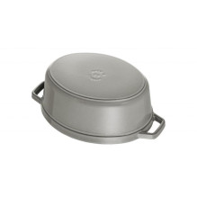 Keptuvė / kepimo indas - Staub Roaster La Cocotte 27cm ovalus pilkas (Zwilling, 40500-276-0) Keptuvė / kepimo indas - Staub Roaster La Cocotte 27cm ovalus pilkas (Zwilling, 40500-276-0)