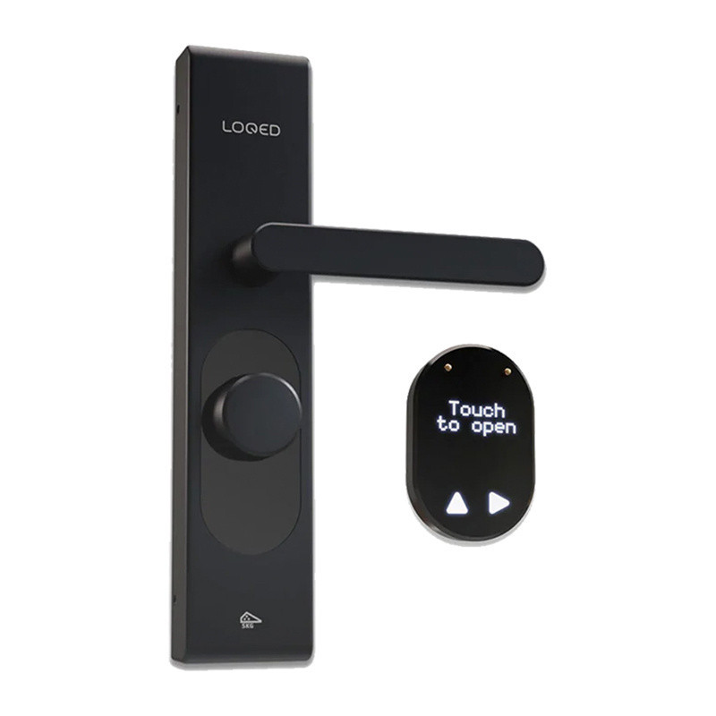 Išmanusis užraktas - LOQED Touch Smart Lock (Shelly, WiFi / Bluetooth, be raktų, juodas)