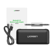 Ugreen CM276 Bluetooth 5.0 Imtuvas 3.5mm 10m Diapazonas Juodas