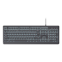 Klaviatūra - Trust Primo USB QWERTY klaviatūra su 104 klavišais reguliuojamas apšvietimas juoda Klaviatūra - Trust Primo USB QWERTY klaviatūra su 104 klavišais reguliuojamas apšvietimas juoda