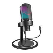 USB mikrofonas - Fifine A8 USB kondensatorinis kardioidinis su stovu juodas