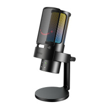 USB mikrofonas - Fifine A8 USB kondensatorinis kardioidinis su stovu juodas USB mikrofonas - Fifine A8 USB kondensatorinis kardioidinis su stovu juodas