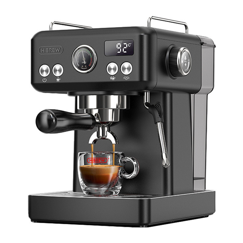Kavos aparatas - HiBREW H10A Pistoletinė Espresso Mašina 19-Bar Slėgis 1.8L Juoda