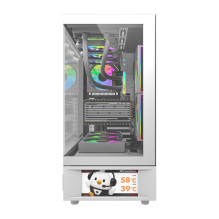 Kompiuterio korpusas - darkFlash DS950V Midi Tower ATX, 6 ventiliatoriai, 6 colių ekranas, balta Kompiuterio korpusas - darkFlash DS950V Midi Tower ATX, 6 ventiliatoriai, 6 colių ekranas, balta