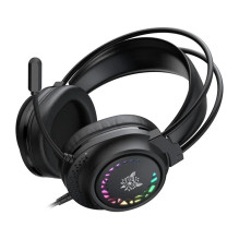 Ausinės - ONIKUMA X92 50mm garsiakalbiai, RGB apšvietimas, USB / 3,5mm Juoda