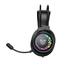 Ausinės - ONIKUMA X92 50mm garsiakalbiai, RGB apšvietimas, USB / 3,5mm Juoda