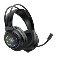 Ausinės - ONIKUMA X92 50mm garsiakalbiai, RGB apšvietimas, USB / 3,5mm Juoda