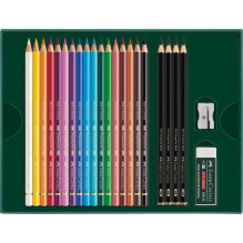 Meno reikmenys - Faber Castell Polychromos spalvoti pieštukai rinkinys 21 vnt. Meno reikmenys - Faber Castell Polychromos spalvoti pieštukai rinkinys 21 vnt.