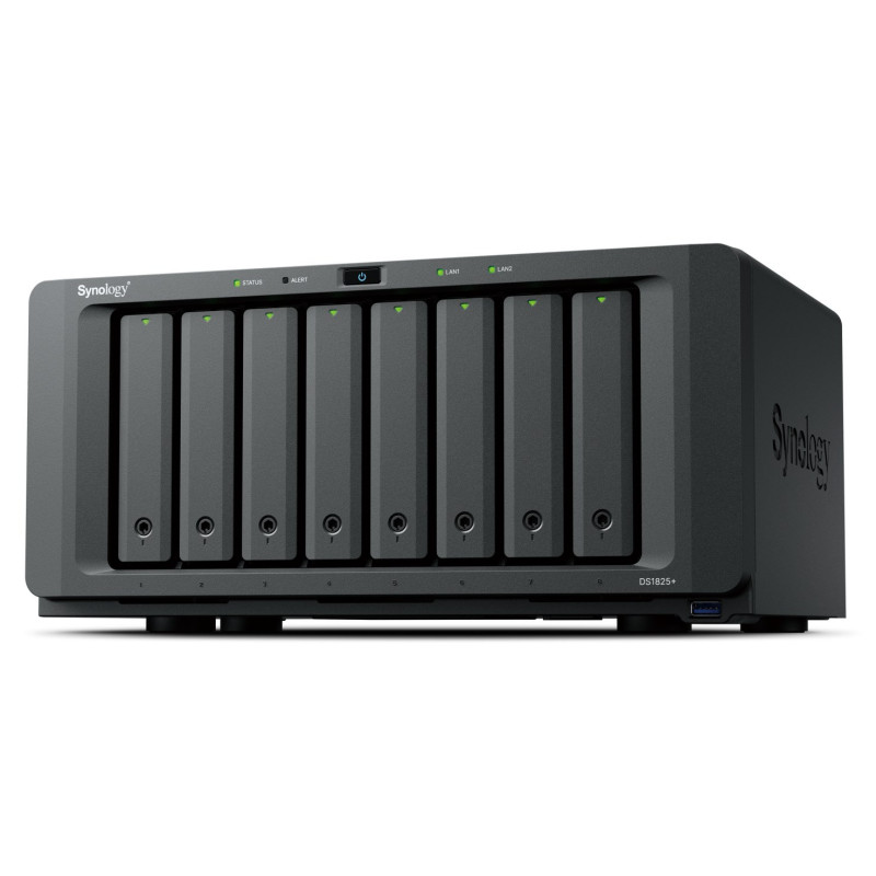 Tinklo saugykla - Synology DiskStation DS1825+ Ryzen V1500B 8GB 360TB Juoda