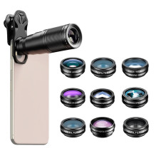 Telefono Objektyvas - Apexel APL-22XDG9 10-in-1 Objektyvų Rinkinys su 22x Telefoto, Makro, Filtrais Telefono Objektyvas - Apexel APL-22XDG9 10-in-1 Objektyvų Rinkinys su 22x Telefoto, Makro, Filtrais
