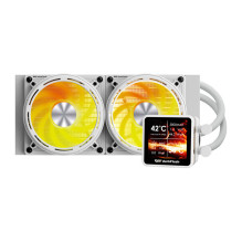 Aušinimo sistema - darkFlash DE240 vandens aušinimo sistema 315W TDP ARGB balta Aušinimo sistema - darkFlash DE240 vandens aušinimo sistema 315W TDP ARGB balta