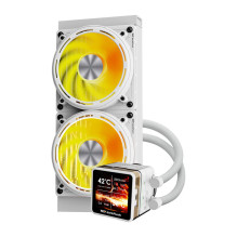 Aušinimo sistema - darkFlash DE240 vandens aušinimo sistema 315W TDP ARGB balta Aušinimo sistema - darkFlash DE240 vandens aušinimo sistema 315W TDP ARGB balta