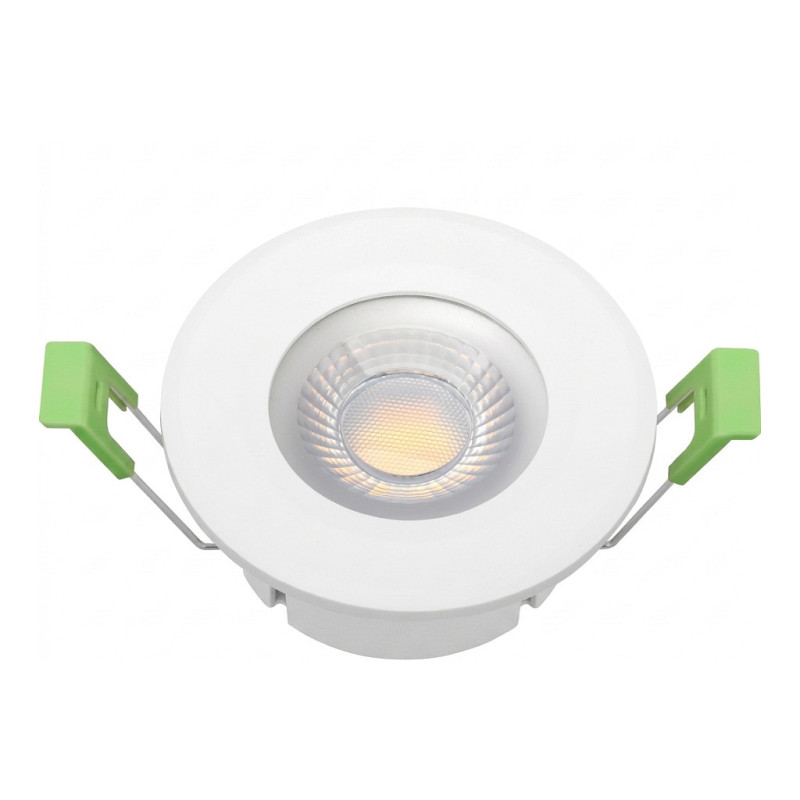 Synergy 21 LED recessed ceiling spotlight Phos fixed round white CCT switchable