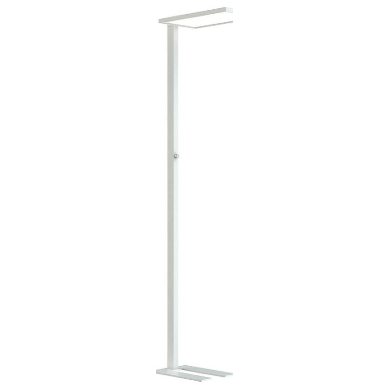 Synergy 21 LED office line floor lamp Dike white, dimmable