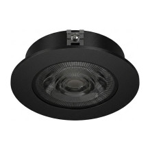 Synergy 21 LED recessed ceiling spotlight Helios black, round, neutral white