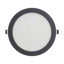 Synergy 21 LED Ultra Slim LED Panel Light V6 24W dual white (CCT) Black 24V