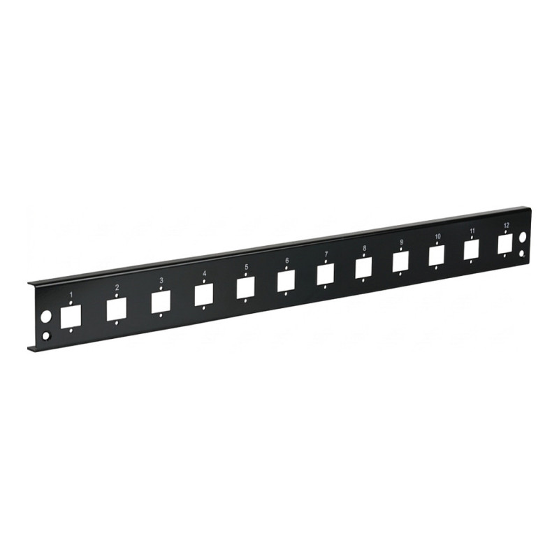 EFB priekinis skydelis 12xE2000Duplex, E2000 Compact (RDM) tiesi versija, juodas