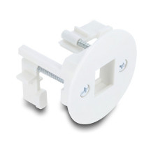 Delock Keystone module carrier for wall/table mounting, white