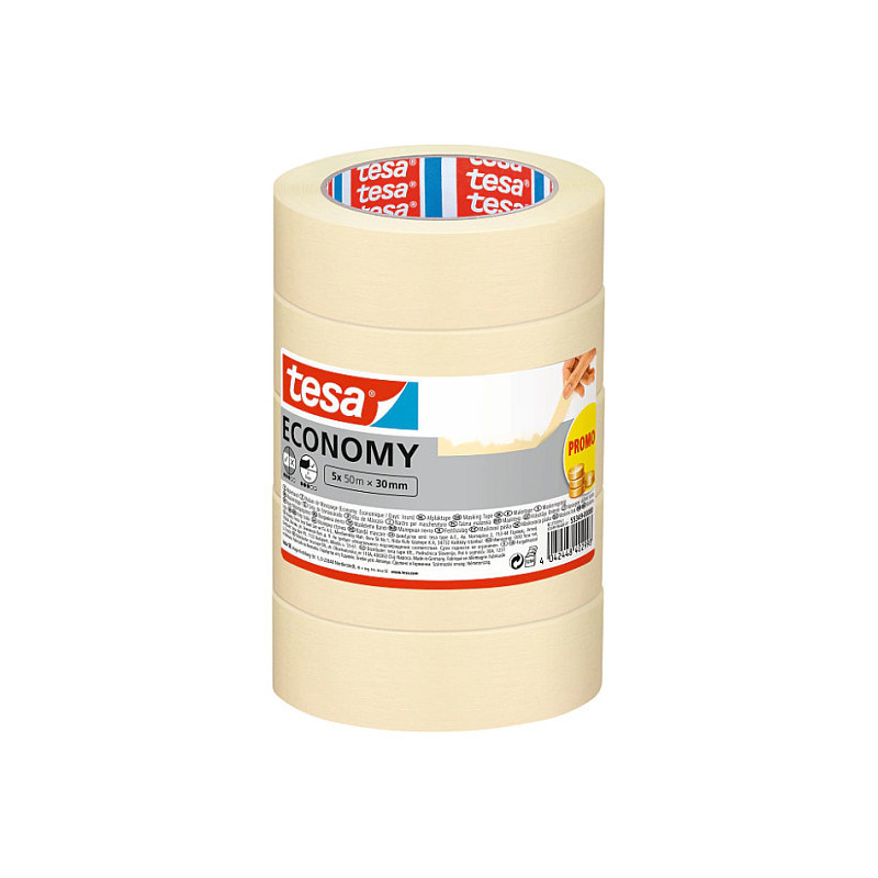 tesa Malerband Economy 5x 50m x 30mm PROMO