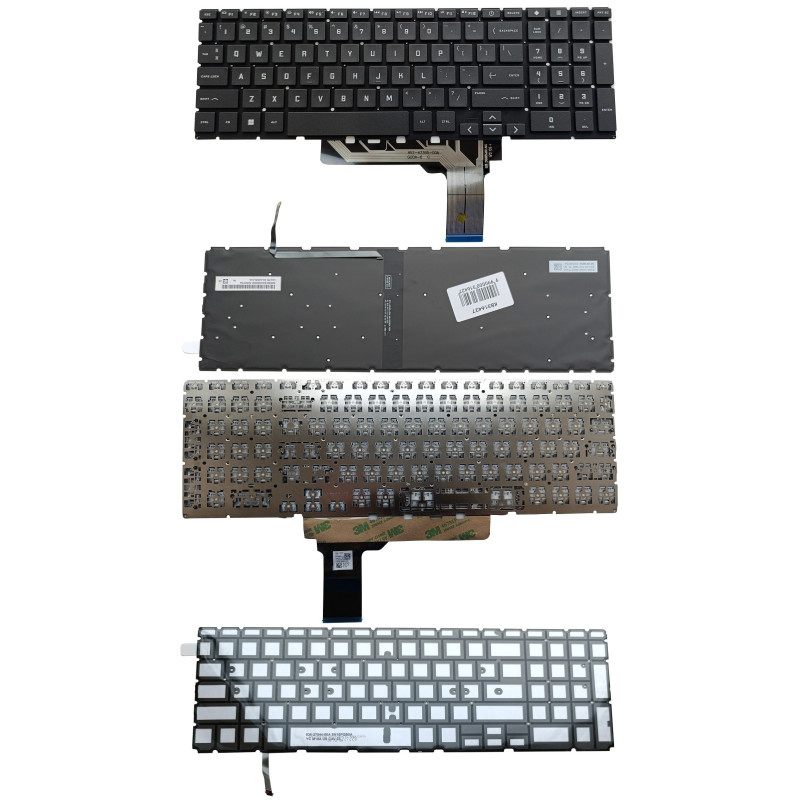Klaviatūra - HP Victus 16 Series Atsarginė klaviatūra su Apšvietimu Juoda