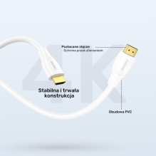 UNITEK HDMI 2.1 8K HDR Cable White 2 m UNITEK HDMI 2.1 8K HDR Cable White 2 m