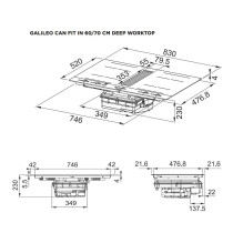Hob-hood FABER GALILEO STRIPES A830 Hob-hood FABER GALILEO STRIPES A830
